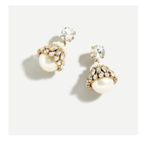 Crystal & Pearl Drop Earrings